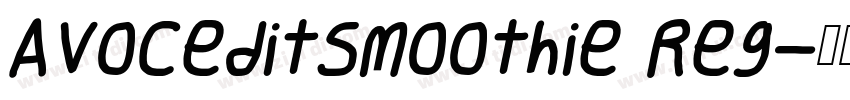 AvoceditSmoothie Reg字体转换